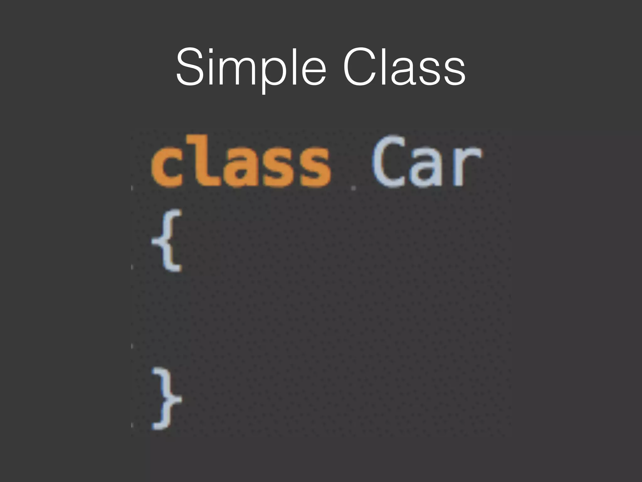 Simple Class
 
