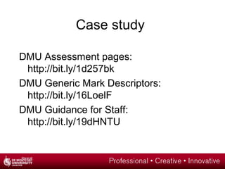Assessment in HE: Beginning teach in HE | PPT