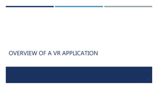 OVERVIEW OF A VR APPLICATION
19
 