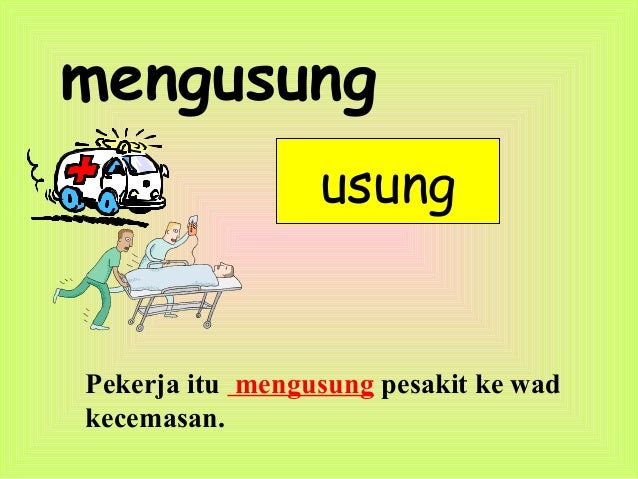 Kata Kerja Homonim Kata Kerja Homonim