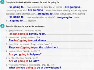Going Too Be going to - GRAMMAR | PPTX