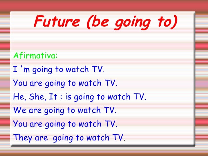 Be Going To 2 Be Going To 2