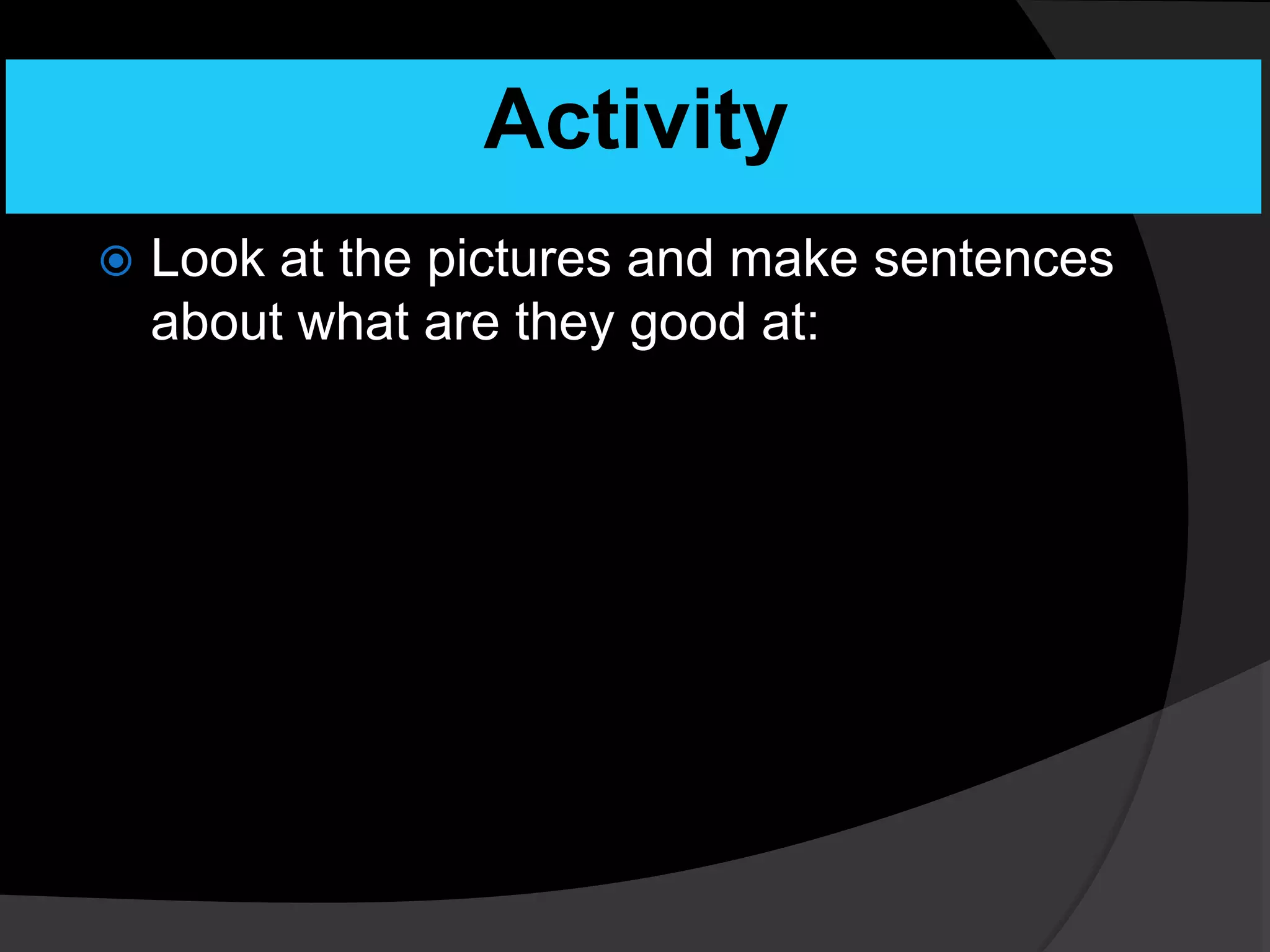 Be good at | PPTX