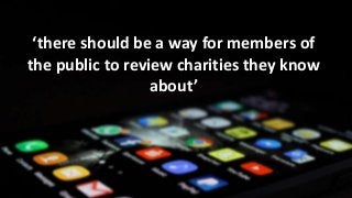 Harnessing the power of online reviews for third sector organisations