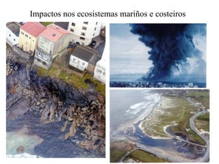 Impactos nos ecosistemas mariños e costeiros
 