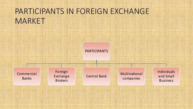 Forex markets participants