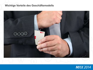 Wichtige Vorteile des Geschäftsmodells 
 