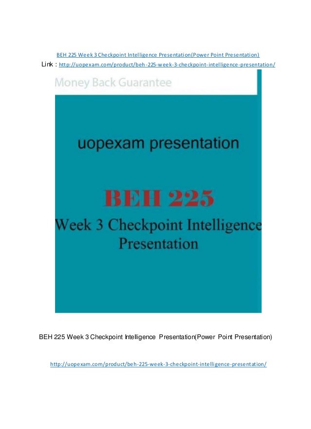 Beh 225 checkpoint intelligence presentation picture