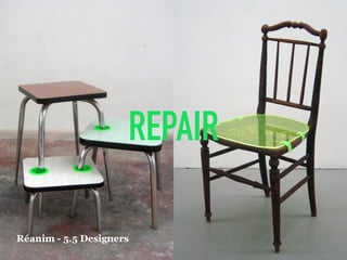 RECYCLE
Designers (and companies) should use recycled
materials and design products that can be easily
recycled.
 