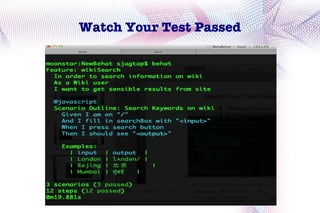 Watch Your Test Passed
 