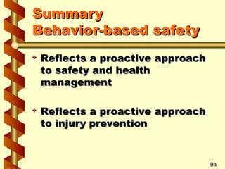 Behavior-Based_Safety for Health & Safety Management | PPT