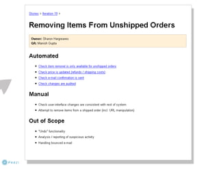 Behavior Driven Development (BDD)