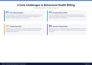 Comprehensive Guide to Behavioral Health Billing: Master Coding, Claims ...