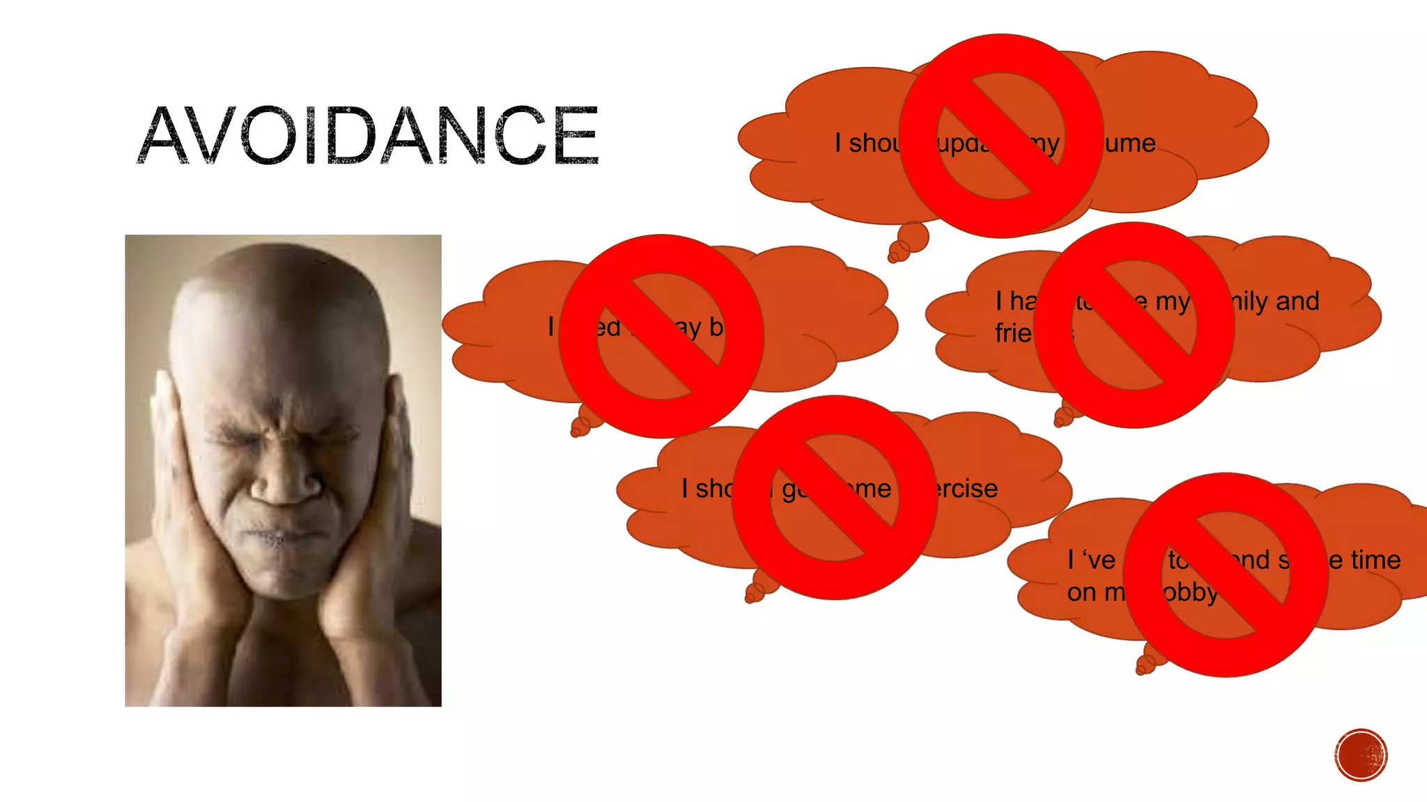 I should update my resume

I need to pay bills

I have to see my family and
friends

I should get some exercise
I „ve got to spend some time
on my hobby

 