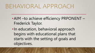 BEHAVIORAL APPROACH AND MANAGERIAL APPROACH.pptx
