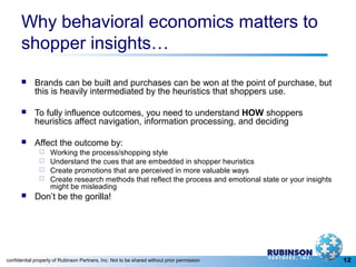 Behavioral economics for shopper insights v final | PPT