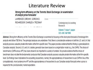 Literature Review<br />