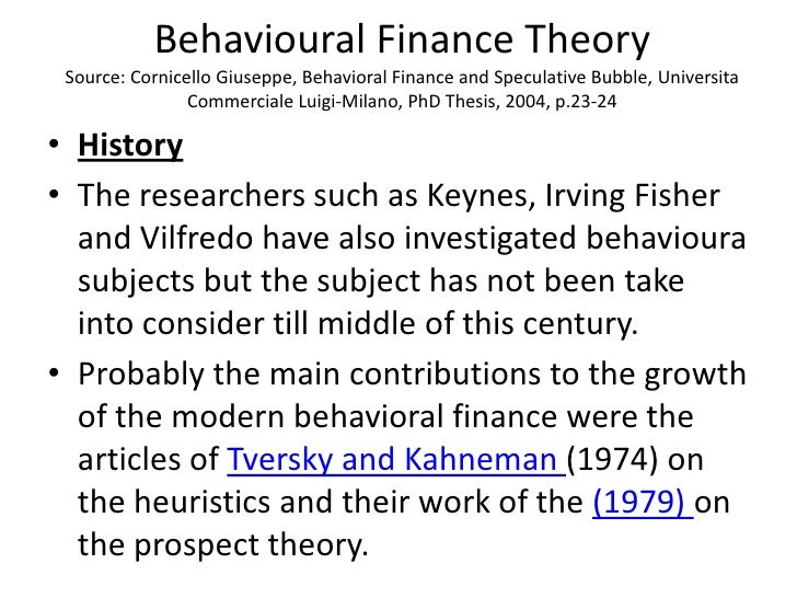 Phd thesis behavioral finance