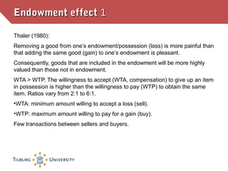 Endowment Fallacy Behavioral Finance and Self-control | PPT