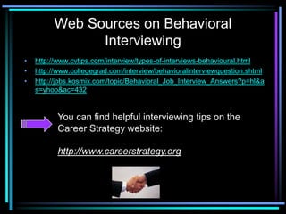 Behavioralinterviewing | PPT