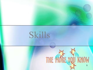 5
Skills
 