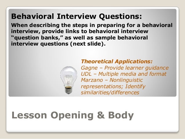 preparing for a behavioral interview