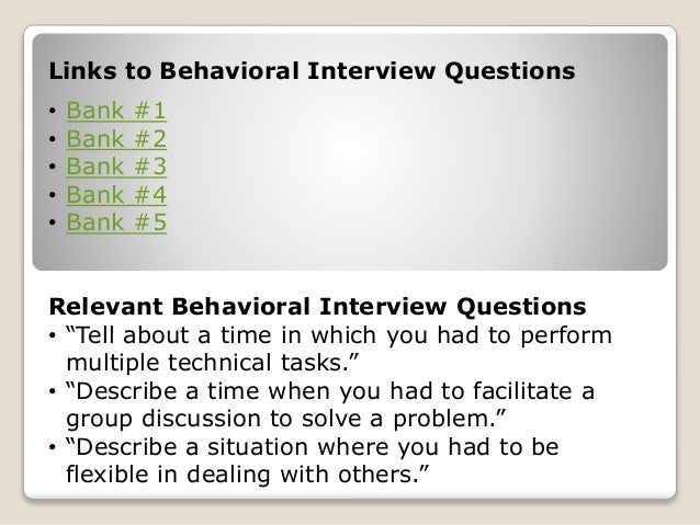 behavioral interview