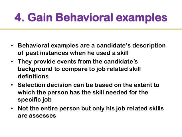 behavioral interview examples
