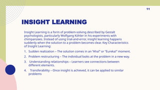 Insight Method Comprehensive Overview of Behavioral Learning Theories and Educational ...