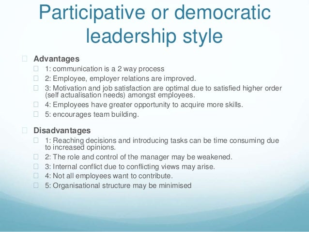 Democratic leadership essays