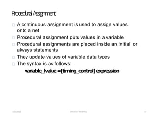 behavioralmodeling and Timing Control - P04.pptx