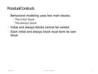 Block Behavior behavioralmodeling and Timing Control - P04.pptx