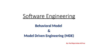 Comprehensive Guide to Behavioral Models and Model-Driven Engineering ...
