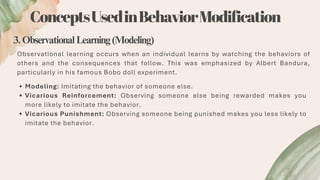 Imitating Behavior Behavioral Modification, Functional Approach, Psychosocial Approach | PDF