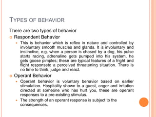 Behavioral problems and learning for Rehabilitation | PPT