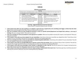 Behavioral_Question.pdf of Amazon of USA | PDF