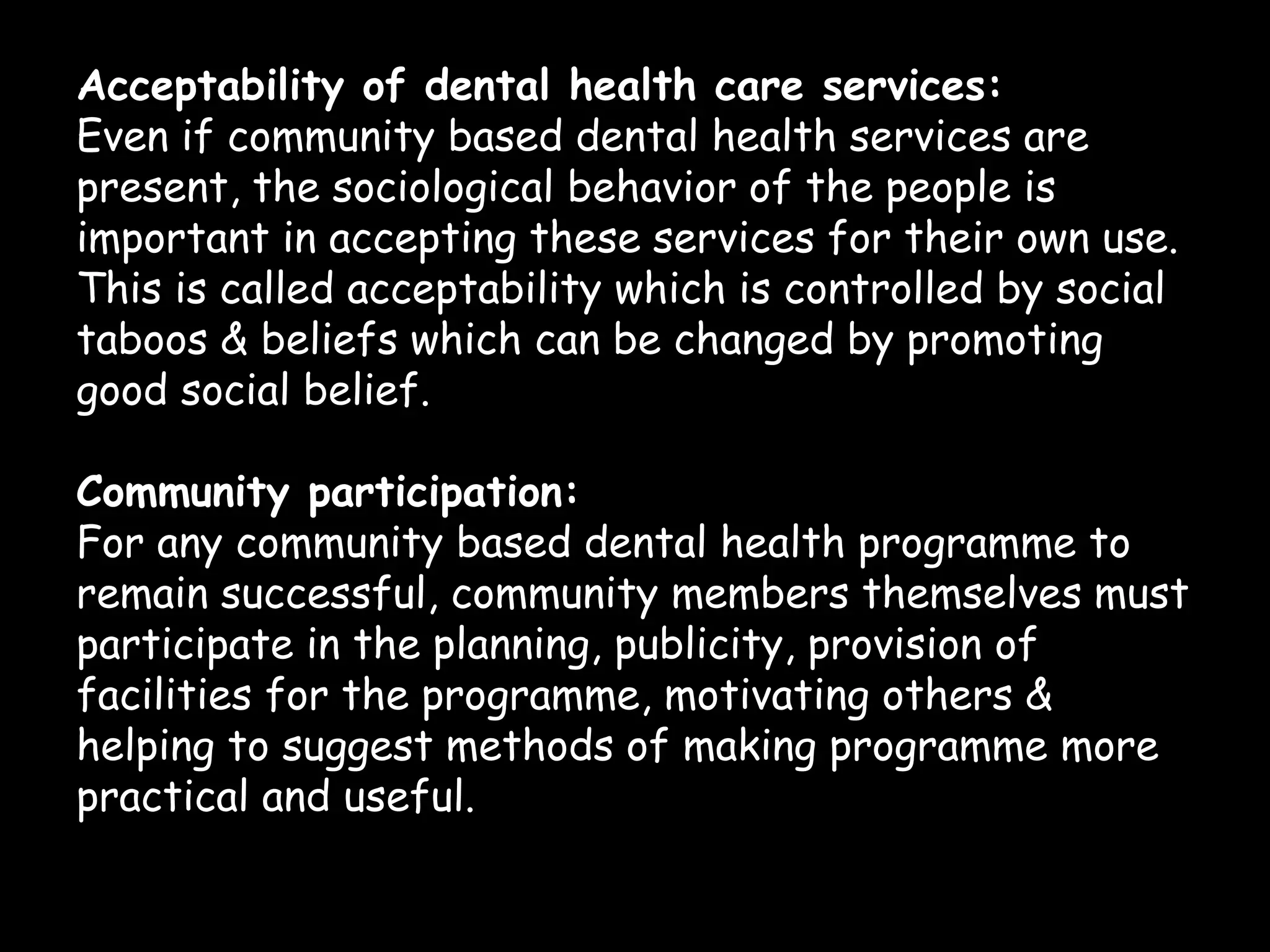 Behavioral sciences in public health dentistry | PPTX