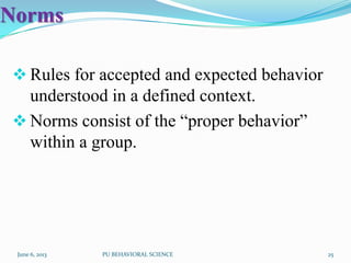 Behavioral science teaching notes | PPTX