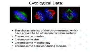 Behavioral taxonomy, cytotaxonomy, and molecular taxonomy .pptx