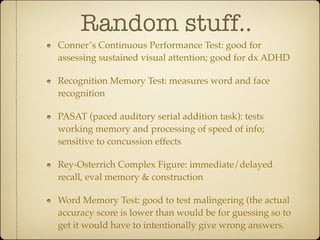 Behavioral tests | KEY