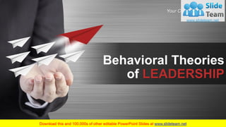 Behavioral Theories
of LEADERSHIP
Your Company Name
 