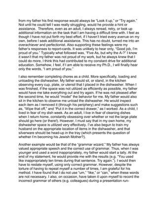 Behavior analytic autobiography   student example