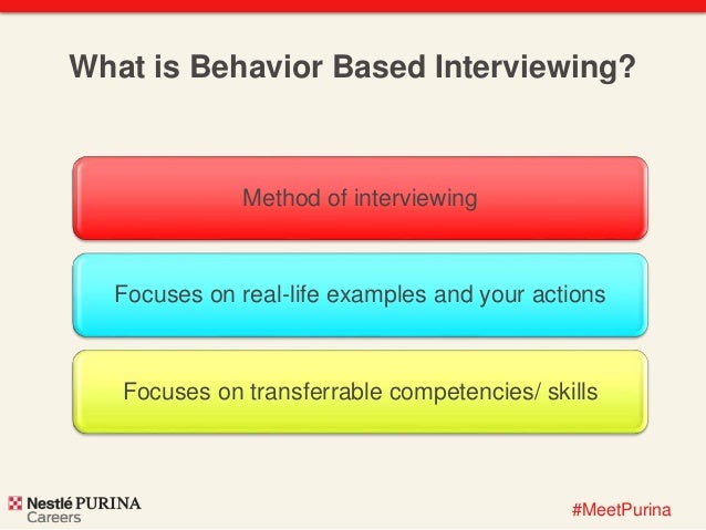 behavioural based interviewing