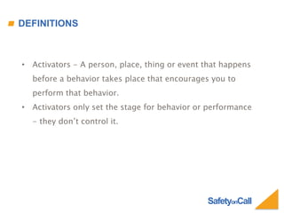 Behavior based safety | PPTX