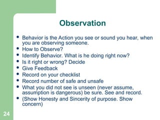 Comprehensive Behavior Based Safety (B-Safe) Program for Workplace ...