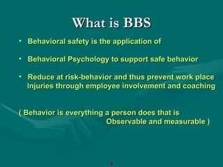 Comprehensive Guide to Behavior-Based Safety for Workplace Excellence | PPT