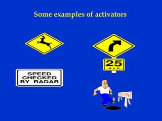 Some examples of activators
 