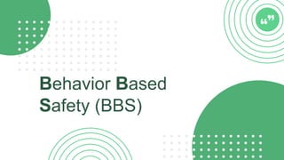 Behavior Based Safety training about safety.pdf