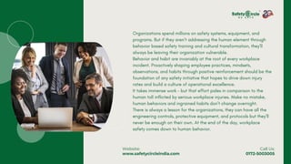 Behavior Based Safety Training by Safety Circle India | PDF
