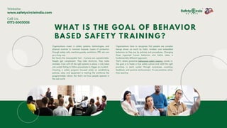 Behavior Based Safety Training by Safety Circle India | PDF
